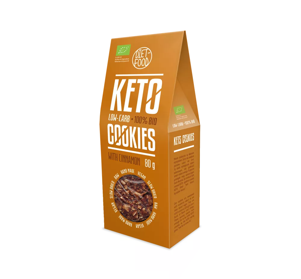 DIET-FOOD Ciasteczka KETO z cynamonem (80 g) - BIO