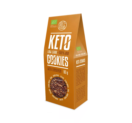 DIET-FOOD Ciasteczka KETO z cynamonem (80 g) - BIO