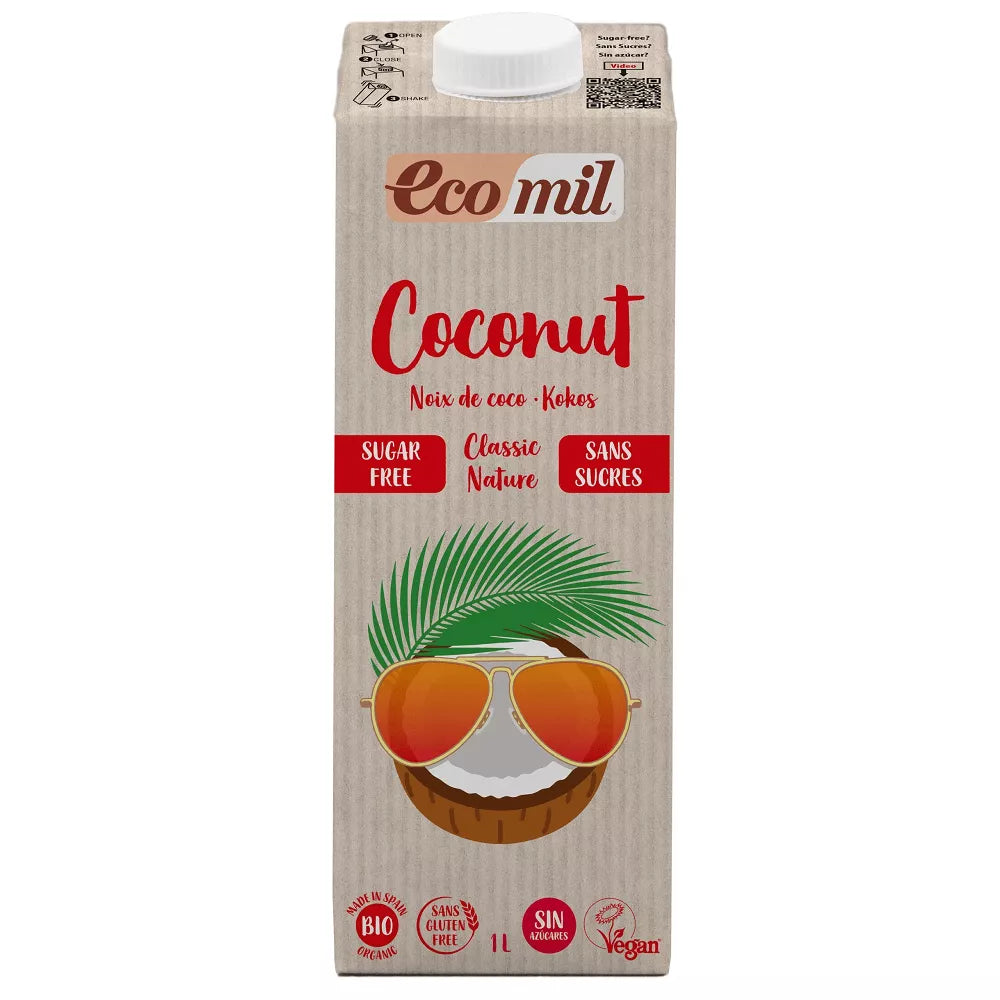 ECOMIL Napój kokosowy bez cukru, bezglutenowy (500 ml) - BIO