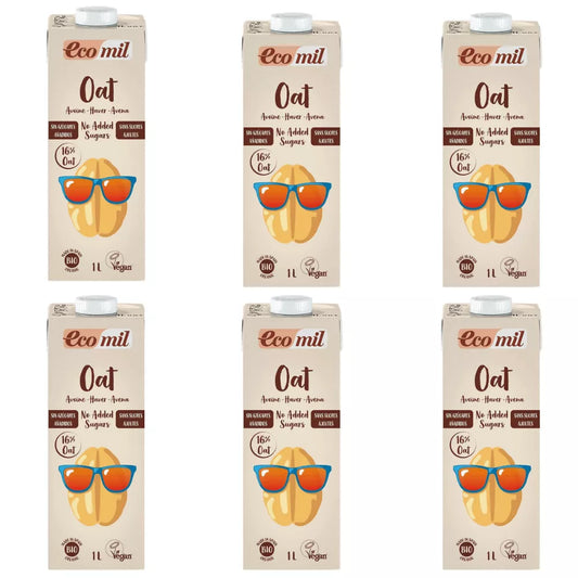 ECOMIL 6x Napój owsiany ekologiczny (1l) -  BIO (zbiorcze)