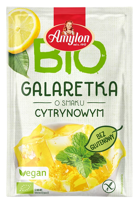 AMYLON Galaretka z agarem o smaku cytrynowym (40g) - BIO