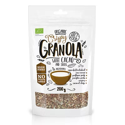 DIET-FOOD Granola z kakao (200 g) - BIO