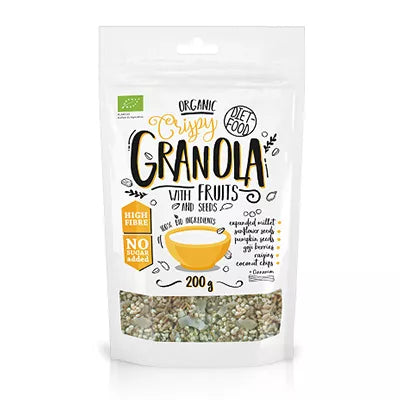 DIET-FOOD Granola z kakao (200 g) - BIO
