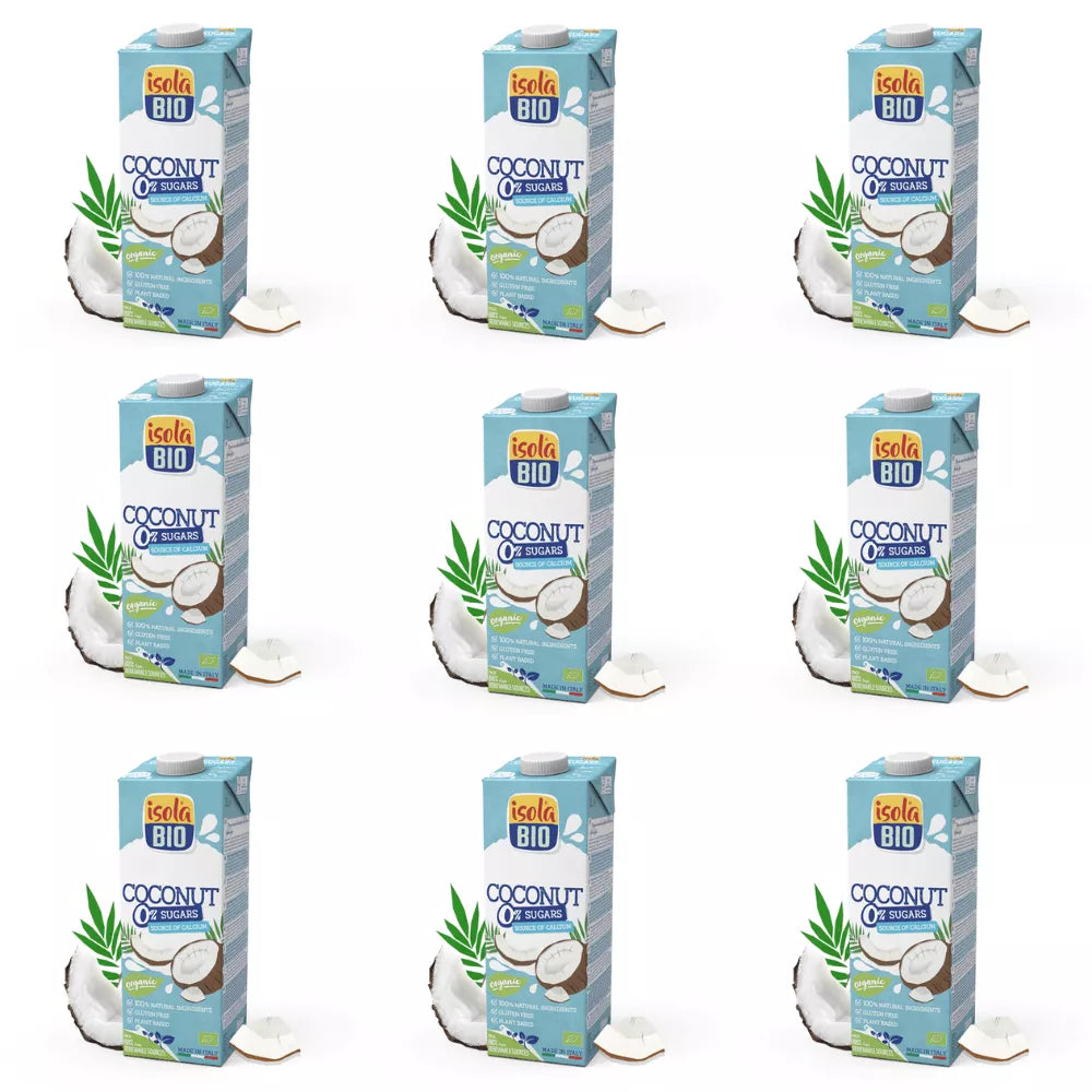 ISOLA 6x Napój kokosowy bez cukru bezglutenowy (1l) - BIO (zbiorcze)