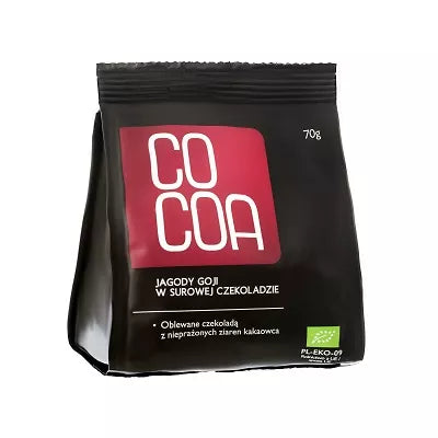 COCOA Jagody goji w surowej czekoladzie (70g) - BIO