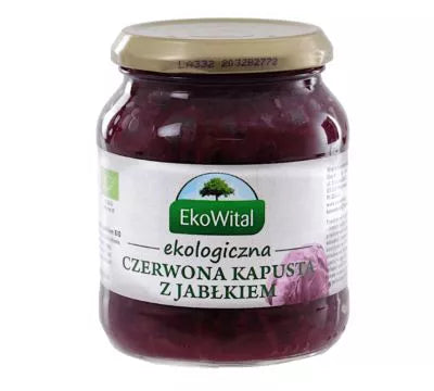 EKOWITAL Kapusta czerwona z jabłkiem (340g) - BIO