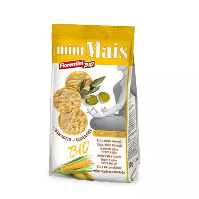 FIORENTINI Krążki kukurydziane z oliwą z oliwek bezglutenowe (50g) - BIO