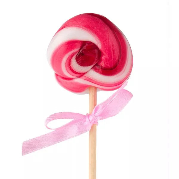 KRAINA SŁODKOŚCI Lizak o smaku wiśniowym słodzony stewią wykonany ręcznie (20g)