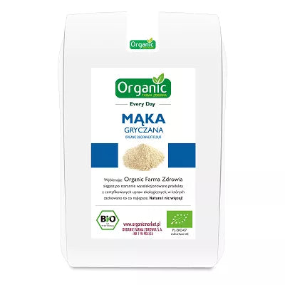 ORGANIC Mąka gryczana pełnoziarnista, ekologiczna (900g) - BIO