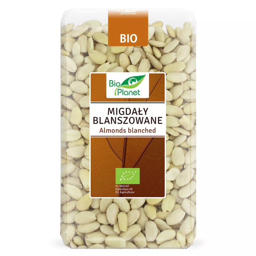 BIO PLANET Migdały blanszowane ekologiczne (1kg) - BIO