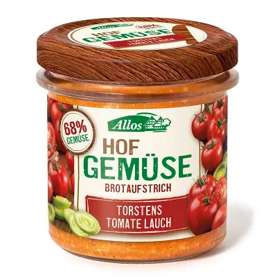 ALLOS Pasta warzywna z pomidorami i porem bezglutenowa (135g) - BIO