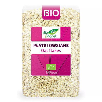 BIO PLANET Płatki owsiane ekologiczne, bezglutenowe (1kg) - BIO