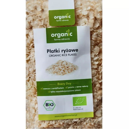 ORGANIC Płatki ryżowe pełnoziarniste, ekologiczne (600g) - BIO