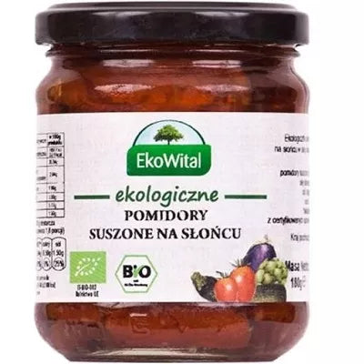 EKOWITAL Pomidory suszone na słońcu w oleju (180g) - BIO