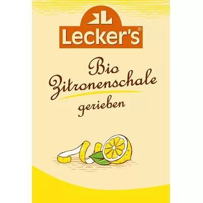 LECKERS Skórka cytrynowa starta (15g) - BIO