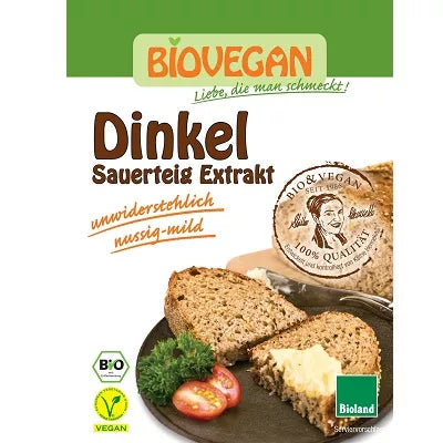 BIOVEGAN Zakwas chlebowy orkiszowy w proszku, bez laktozy (30g) - BIO